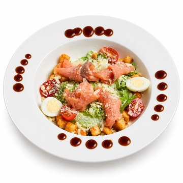 Caesar Salad With Salmon(300qr)